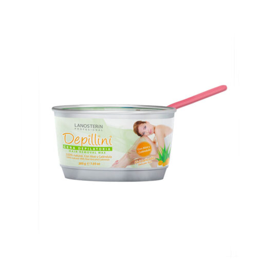 Cera Depilatoria Depillini Con Aloe y Caléndula Olla x 200 gr
