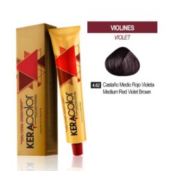 Tinte Keracolor - Castaño Medio Rojo Violeta 4.62 Tubo 70 g