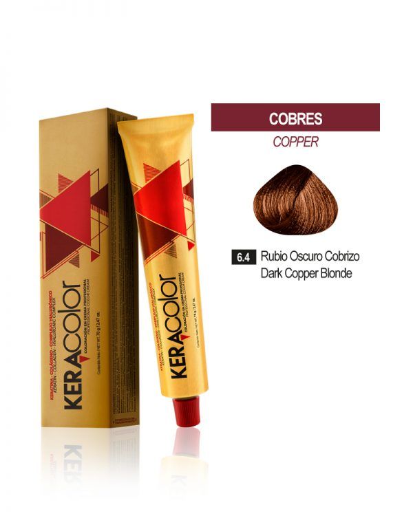 Tinte Keracolor - Rubio Oscuro Cobrizo 6.4 Tubo 70 g