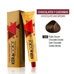 Tinte Keracolor - Rubio Oscuro Chocolate Dorado 6.83 Tubo 70 g