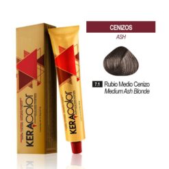Tinte Keracolor - Rubio Medio Cenizo 7.1 Tubo 70 g