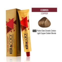 Tinte Keracolor - Rubio Claro Dorado Cobrizo 8.34 Tubo 70 g