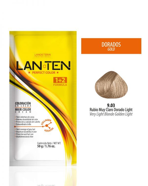 Tinte Lan Ten - Rubio Muy Claro Dorado Light 9.03 Sachet 50 g