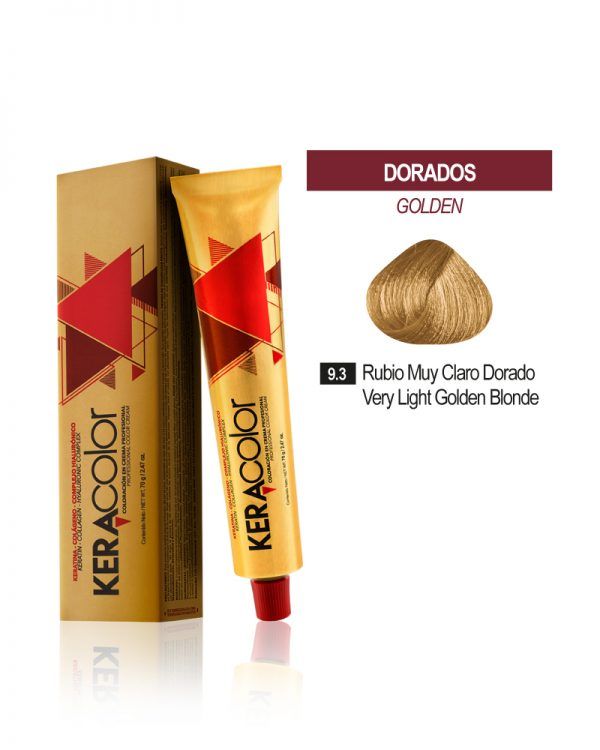 Tinte Keracolor - Rubio Muy Claro Dorado 9.3 Tubo 70 g