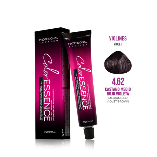 Tinte Color Essence - Castaño Medio Rojo Violeta 4.62 Tubo 60g