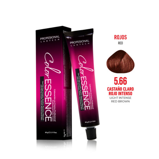 Tinte Color Essence - Castaño Claro Rojo Intenso 5.66 Tubo 60g