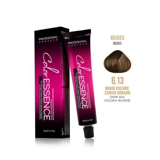 Tinte Color Essence - Rubio Oscuro Cenizo Dorado 6.13 Tubo 60g