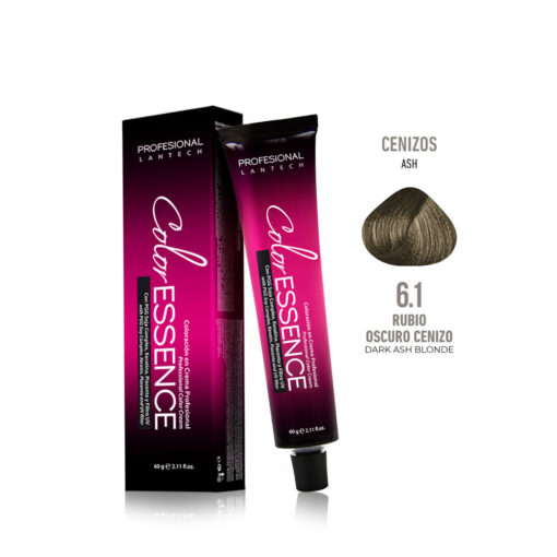 Tinte Color Essence - Rubio Oscuro Cenizo 6.1 Tubo 60g
