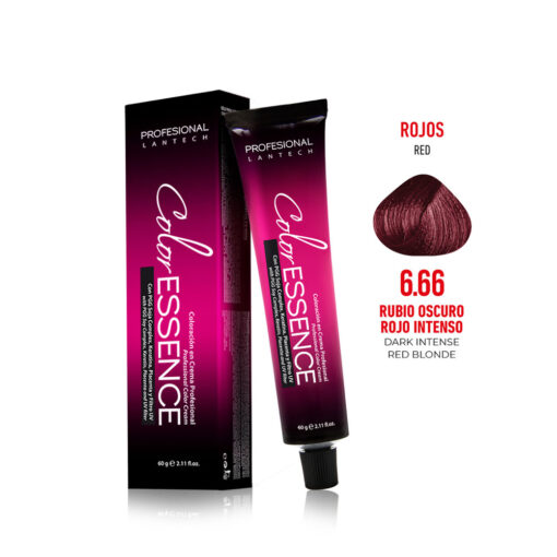 Tinte Color Essence - Rubio Oscuro Rojo Intenso 6.66 Tubo 60g