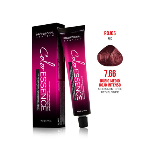 Tinte Color Essence - Rubio Medio Rojo Intenso 7.66 Tubo 60g