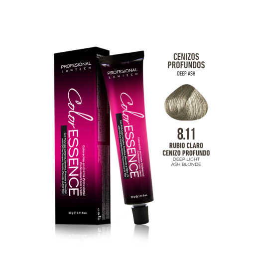 Tinte Color Essence - Rubio Claro Cenizo Profundo 8.11 Tubo 60g