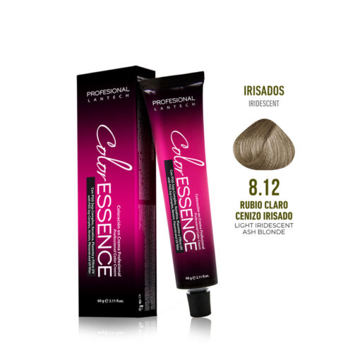 Tinte Color Essence - Rubio Claro Cenizo Irisado 8.12 Tubo 60g