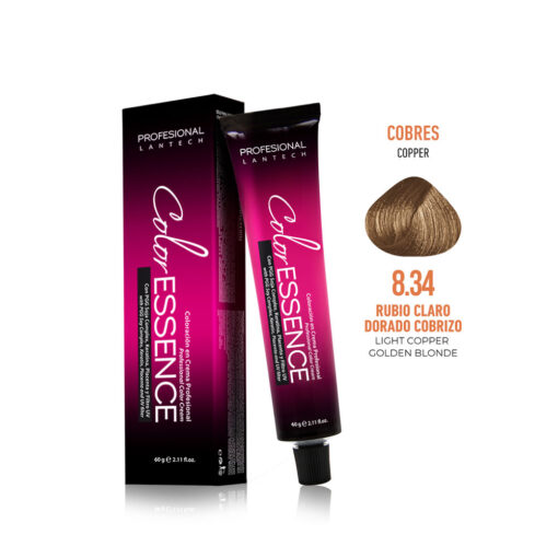 Tinte Color Essence - Rubio Claro Dorado Cobrizo 8.34 Tubo 60g