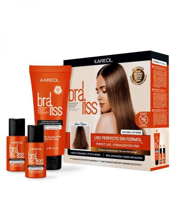 Pack Alisado Kareol - Braliss Máscara Alisadora + Shampoo + Acondicionador