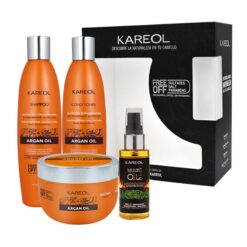 Pack Premium Kareol - Argán Oil - Shamp 300 ml + Acond 300 ml + Masc 300 gr + Multi Oil 60 ml