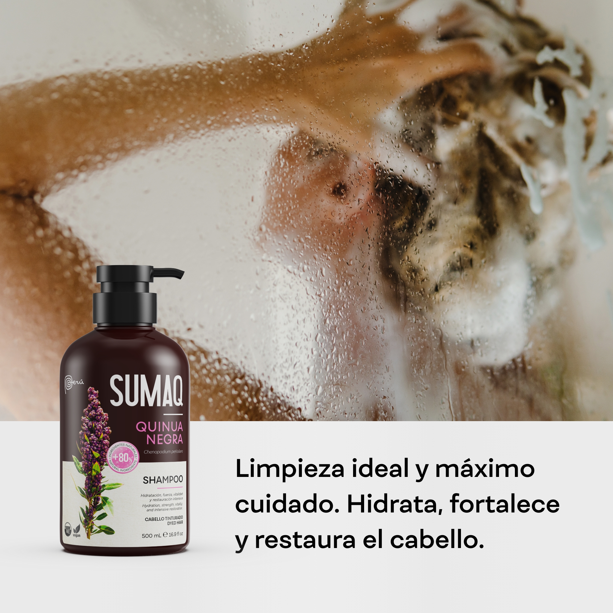 Shampoo Sumaq Quinua Negra x 500 ml - Imagen 7