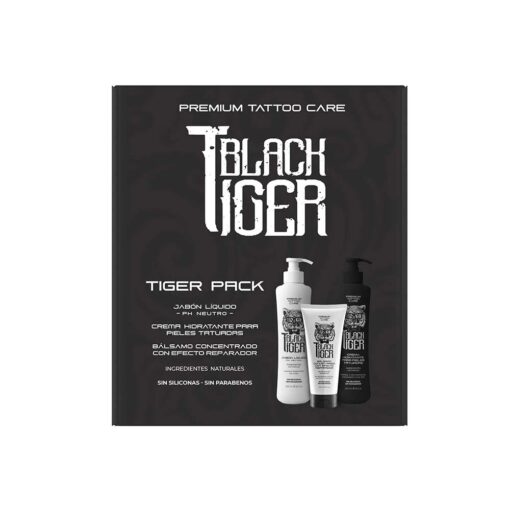 Pack Black Tiger Jabón Líquido + Crema Hidratante + Bálsamo