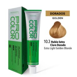 Tinte Sin Amoniaco Pro Color 10.3 Rubio Extra Claro Miel X 70 G