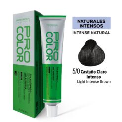 Tinte Sin Amoniaco Pro Color 5/0 Castaño Claro Intenso X 70 G