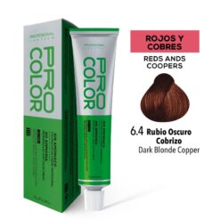 Tinte Sin Amoniaco Pro Color 6.4 Rubio Oscuro Cobrizo X 70 G