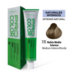 Tinte Sin Amoniaco Pro Color 7/0 Rubio Medio Intenso X 70 G