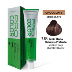 Tinte Sin Amoniaco Pro Color 7.88 Rub Medio Chocolate Profu X 70 G
