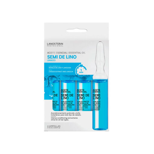 Ampolla Lanosterín Semi de Lino Aceite Esencial Caja x 4 und