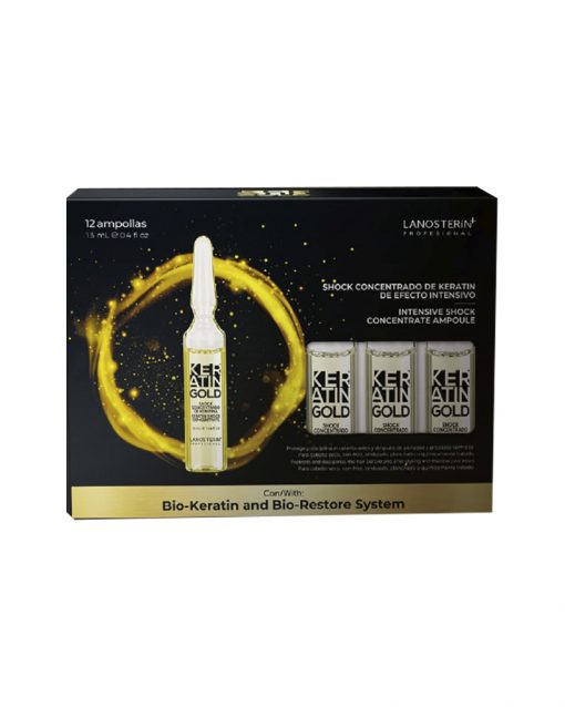 Shock Concentrado De Keratina De Efecto Intensivo Keratin Gold x 12 und