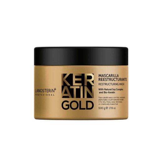 Mascarilla Reestructurante Keratin Gold 500 g