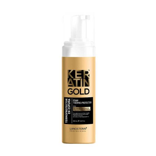 Termoprotector en espuma Keratin Gold 180 ml