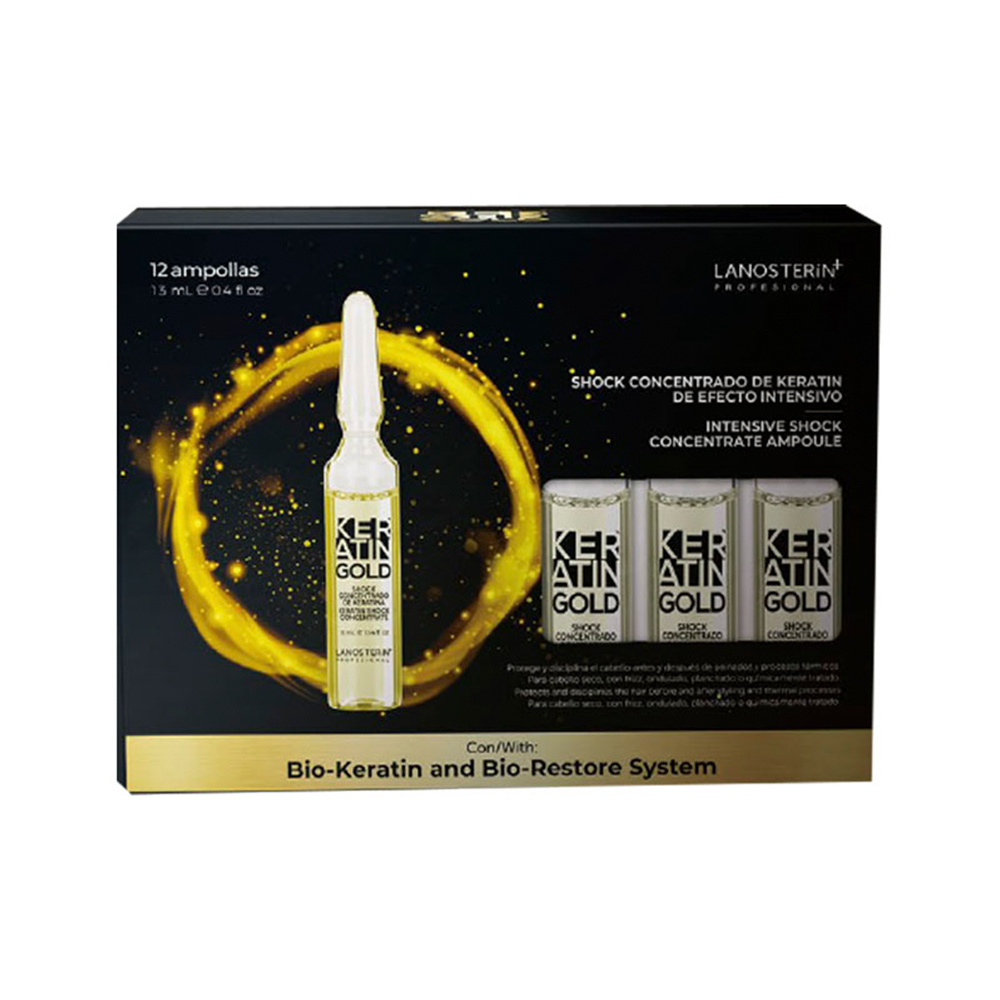 Shock Concentrado De Keratina De Efecto Intensivo Keratin Gold x 12 und