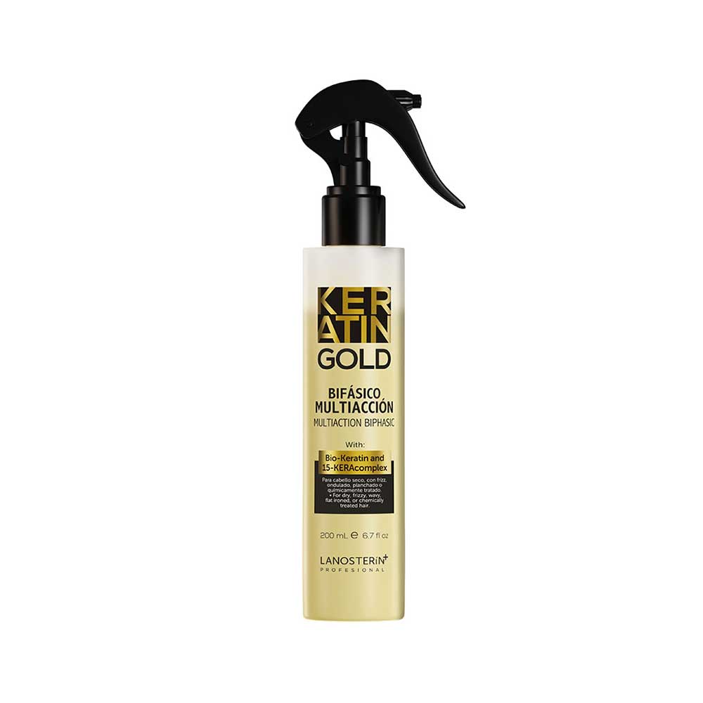 Bifásico Multiacción Keratin Gold 200 ml