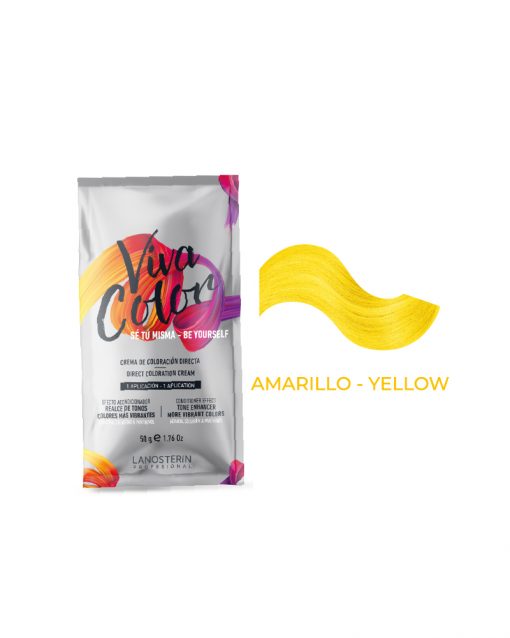 Tinte Viva Color - Amarillo Sachet 50 gr