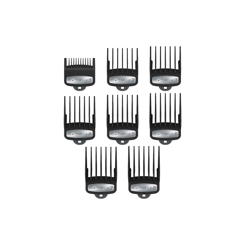 Set de Peines Guía Negros Wahl Professional Nro 1 al 8 - Imagen 2