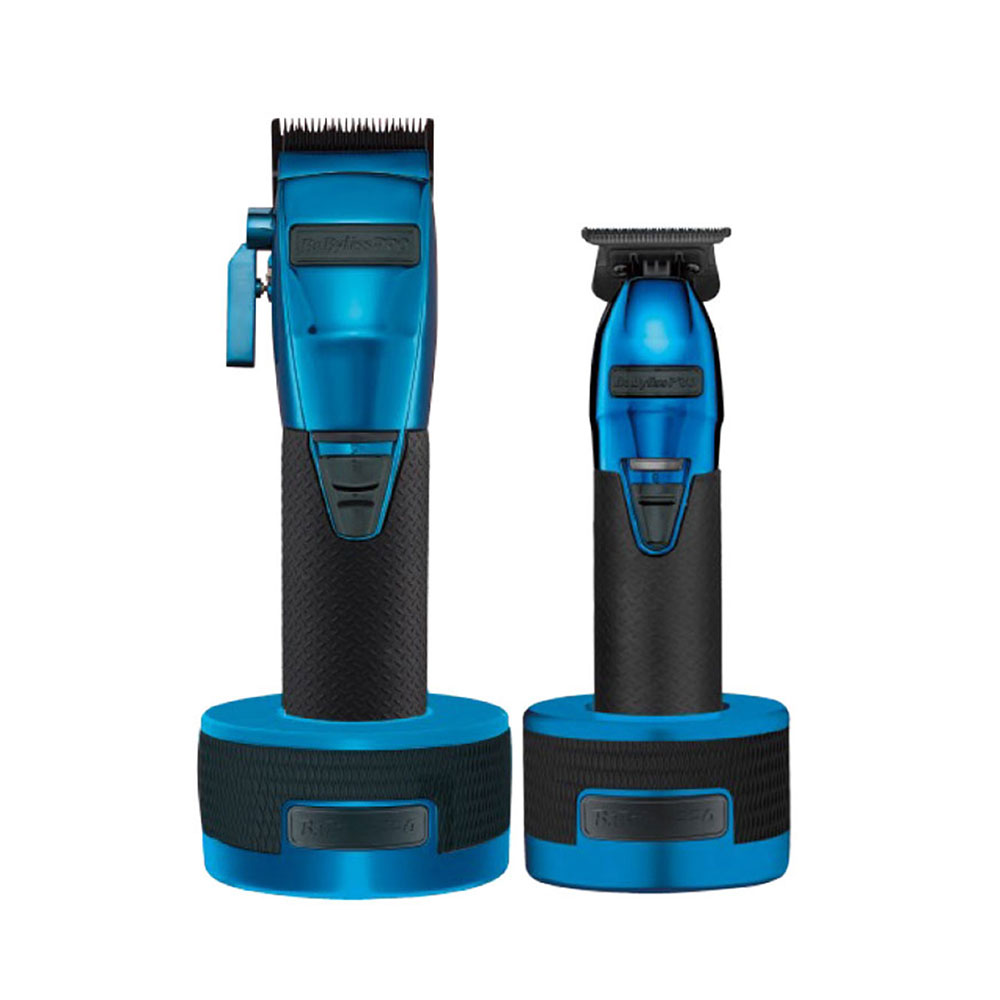 Cortadora y Patillera BARBERology Limited FX Boost+ Blue Collection