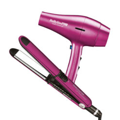 Combo de Plancha + Secadora BaBylissPRO Hot Pink
