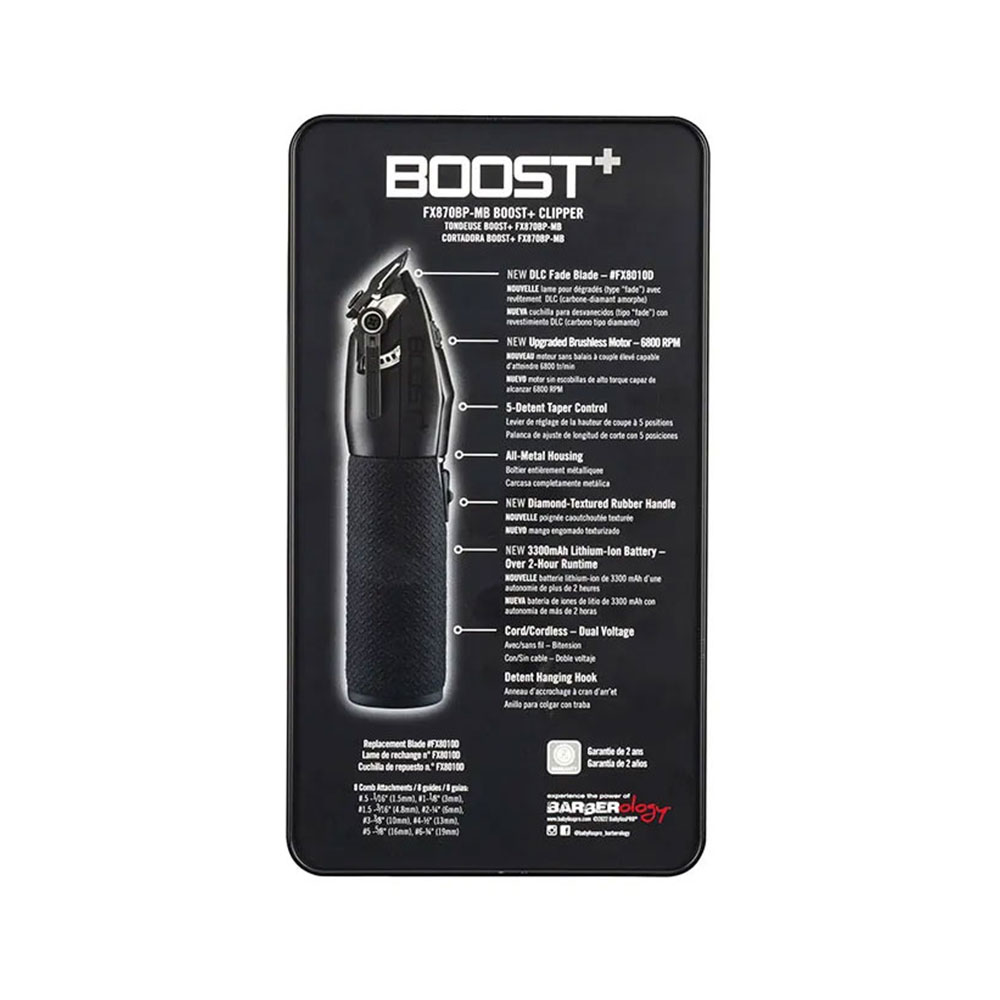 Cortadora BARBERology Boost+ Mate Black - Imagen 6