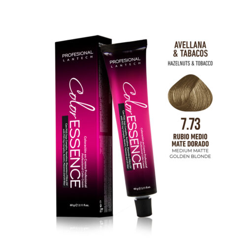 Tinte Color Essence - Rubio Medio Mate Dorado 7.73 Tubo 60g
