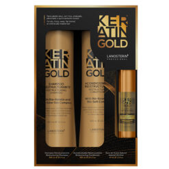 Pack Keratin Gold - Shampoo + Acondicionador + Elixir