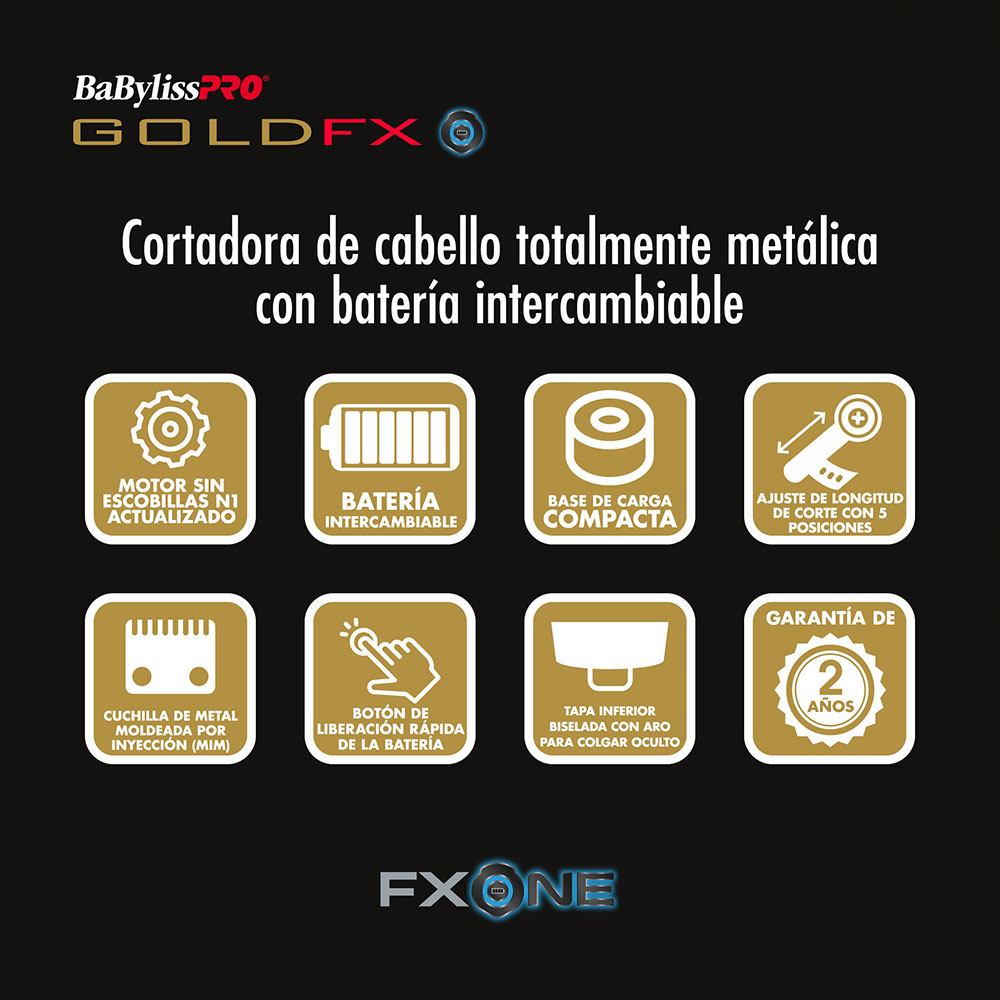 Cortadora BARBERology FX ONE Gold - Imagen 8
