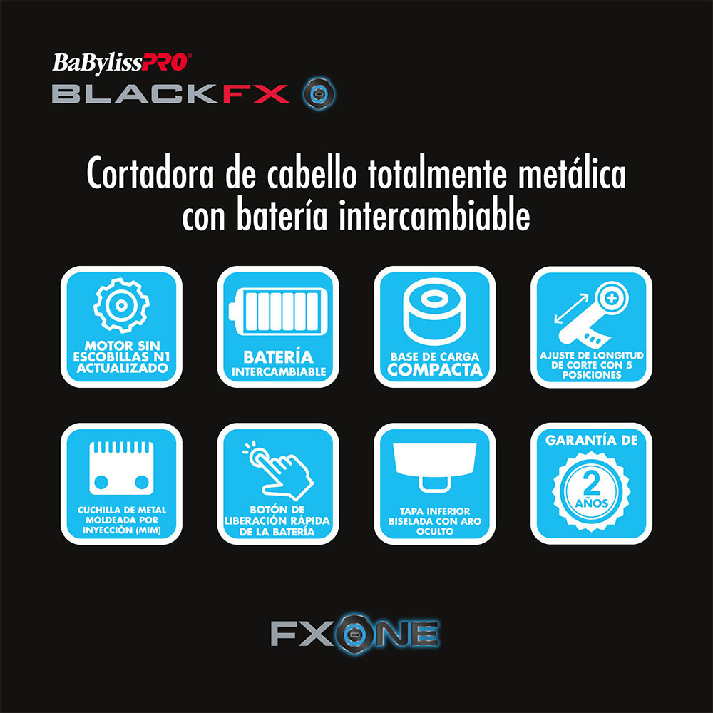Cortadora BARBERology FX ONE Black - Imagen 6