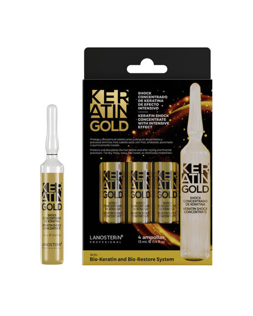 Shock Concentrado De Keratina De Efecto Intensivo Keratin Gold x 4 und