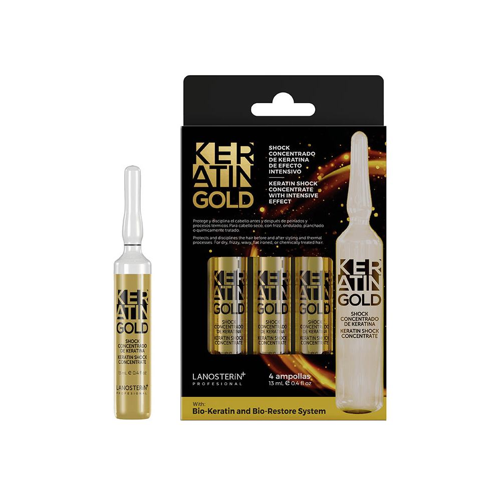Shock Concentrado De Keratina De Efecto Intensivo Keratin Gold x 4 und