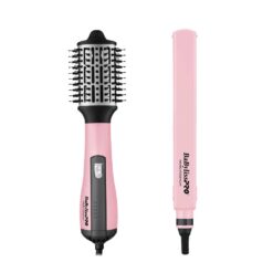Combo BaBylissPRO Plancha Iónica + Cepillo Eléctrico Pink Black - Imagen 2