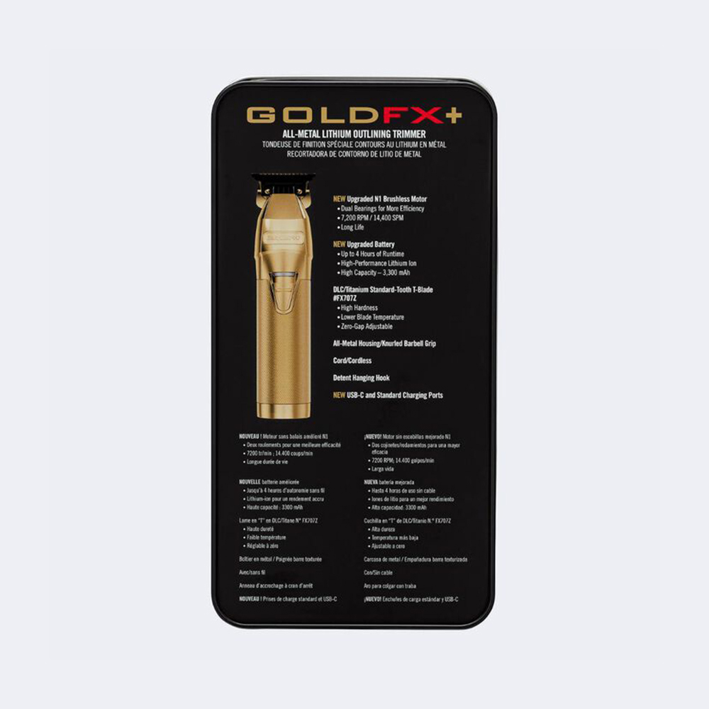 Patillera BARBERology Gold FX Skeleton+ - Imagen 8