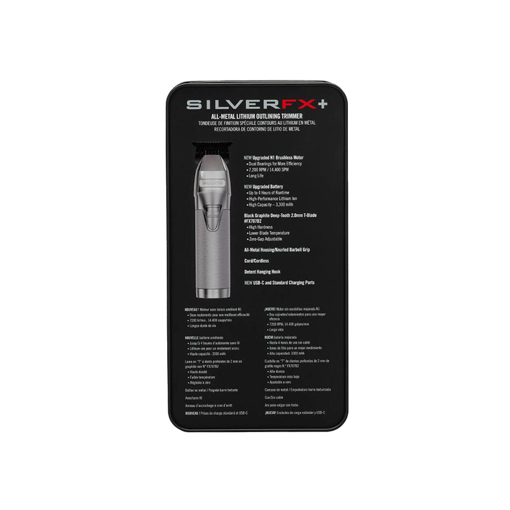 Patillera BARBERology Silver FX Skeleton+ - Imagen 7