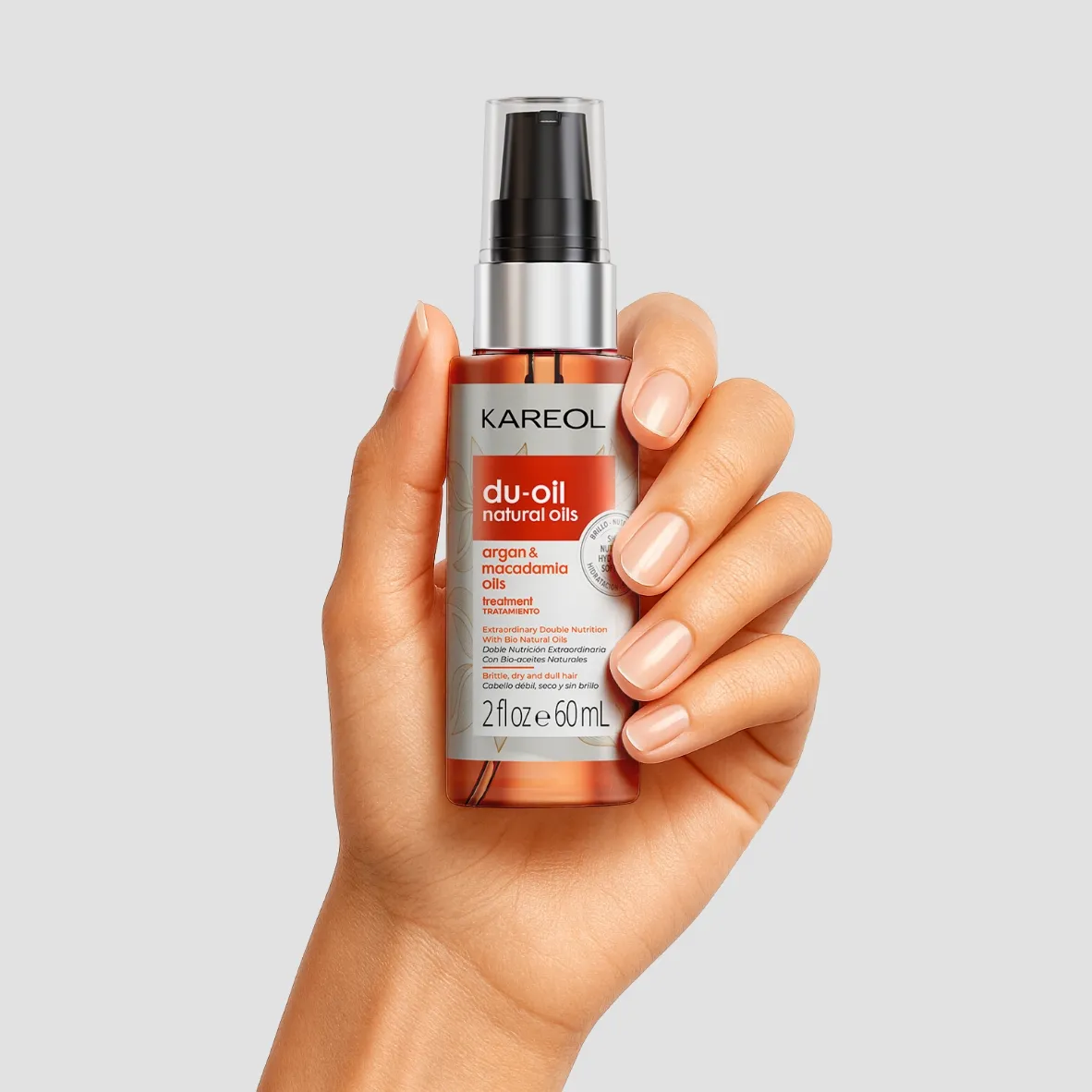 Tratamiento Kareol Du-Oil Natural Oils Argán y Macadamia x 60 ml - Imagen 2
