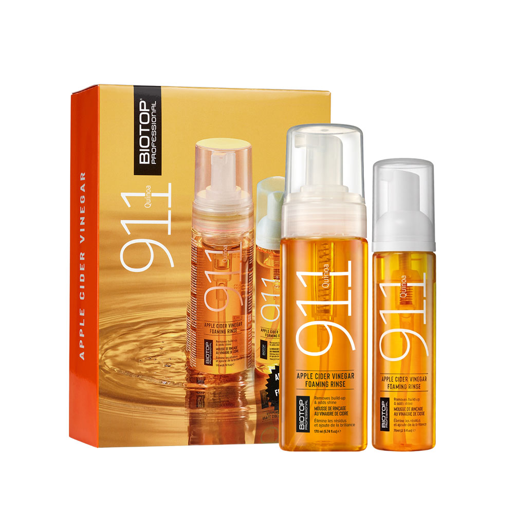 911 Quinoa Vinegar Rinsing Foam 170 Ml + 70 Ml - Biotop Professional
