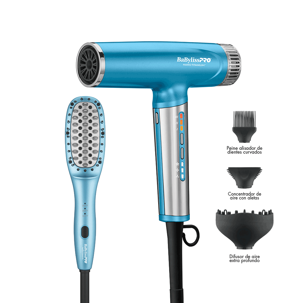 Combo de Secadora + Cepillo BaBylissPRO Nano Titanium - Imagen 2